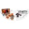 7Penn Clear Plastic Lazy Susan Organizer for Corner Cabinet - 4 Wedge Bins